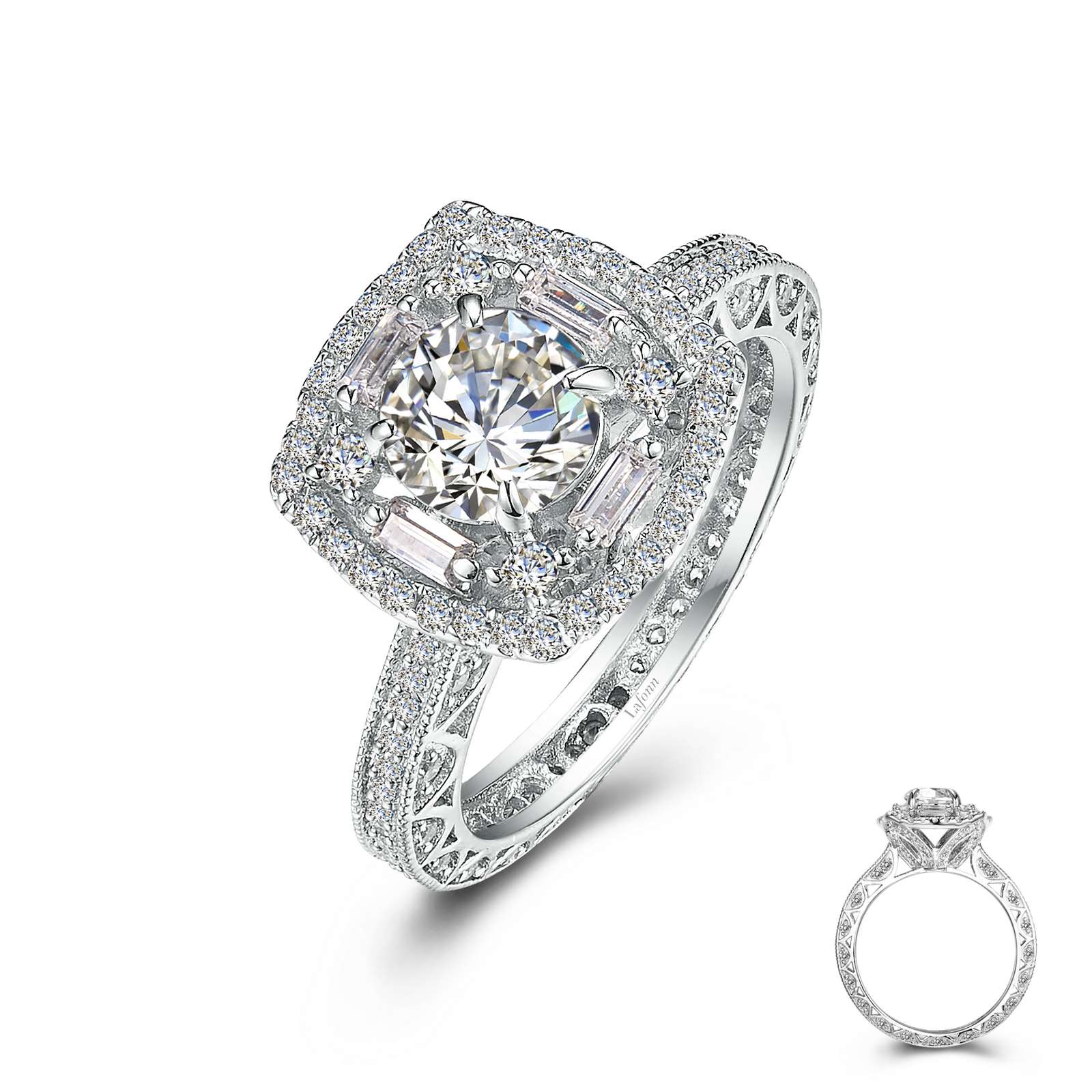 Heritage Simulated Diamond Platinum Bonded Ring Jacqueline's Fine Jewelry Morgantown, WV