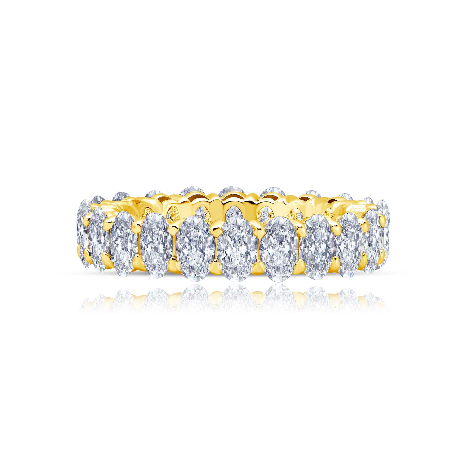 Classic Simulated Diamond Gold Ring Armentor Jewelers New Iberia, LA