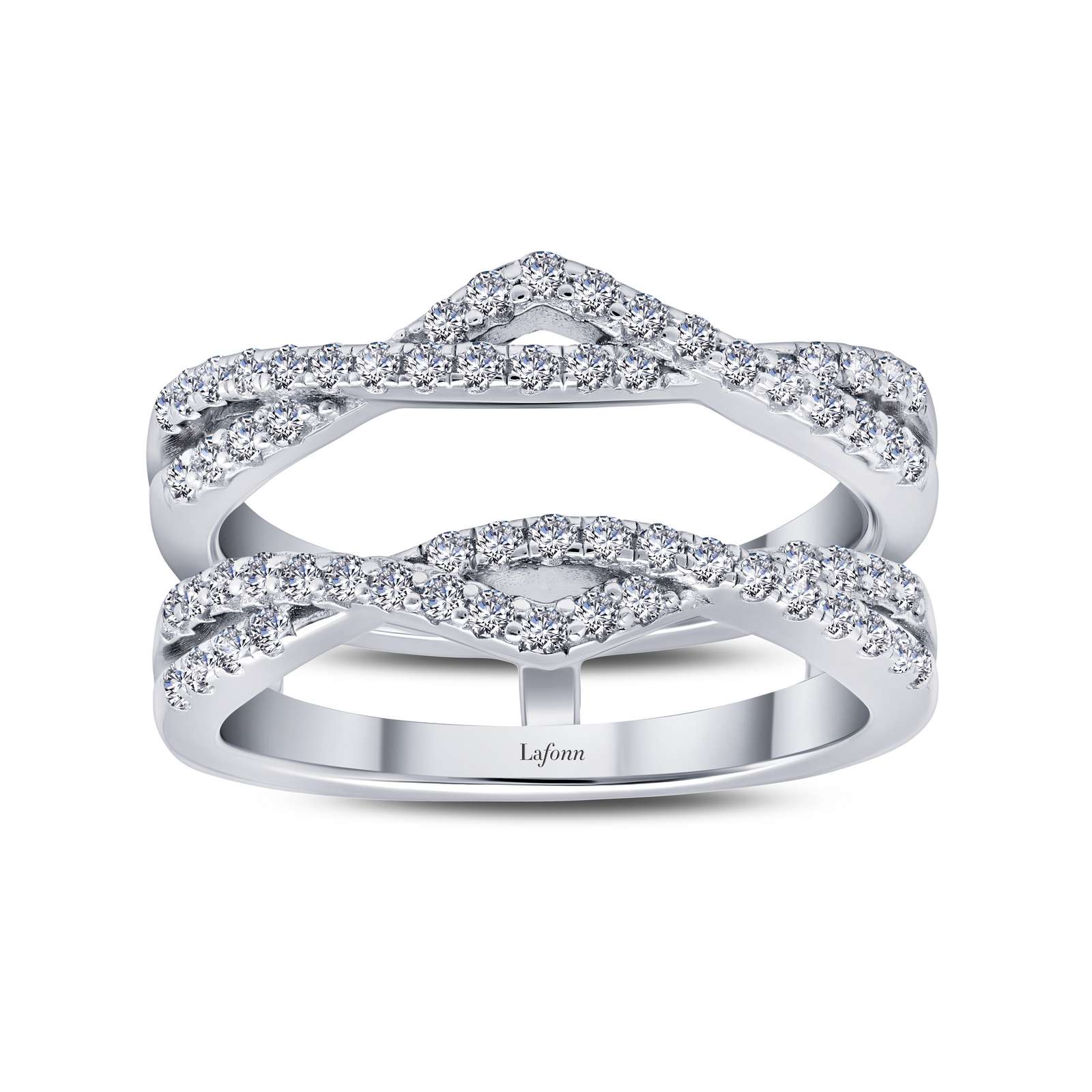 Classic Simulated Diamond Platinum Bonded Ring Jacqueline's Fine Jewelry Morgantown, WV
