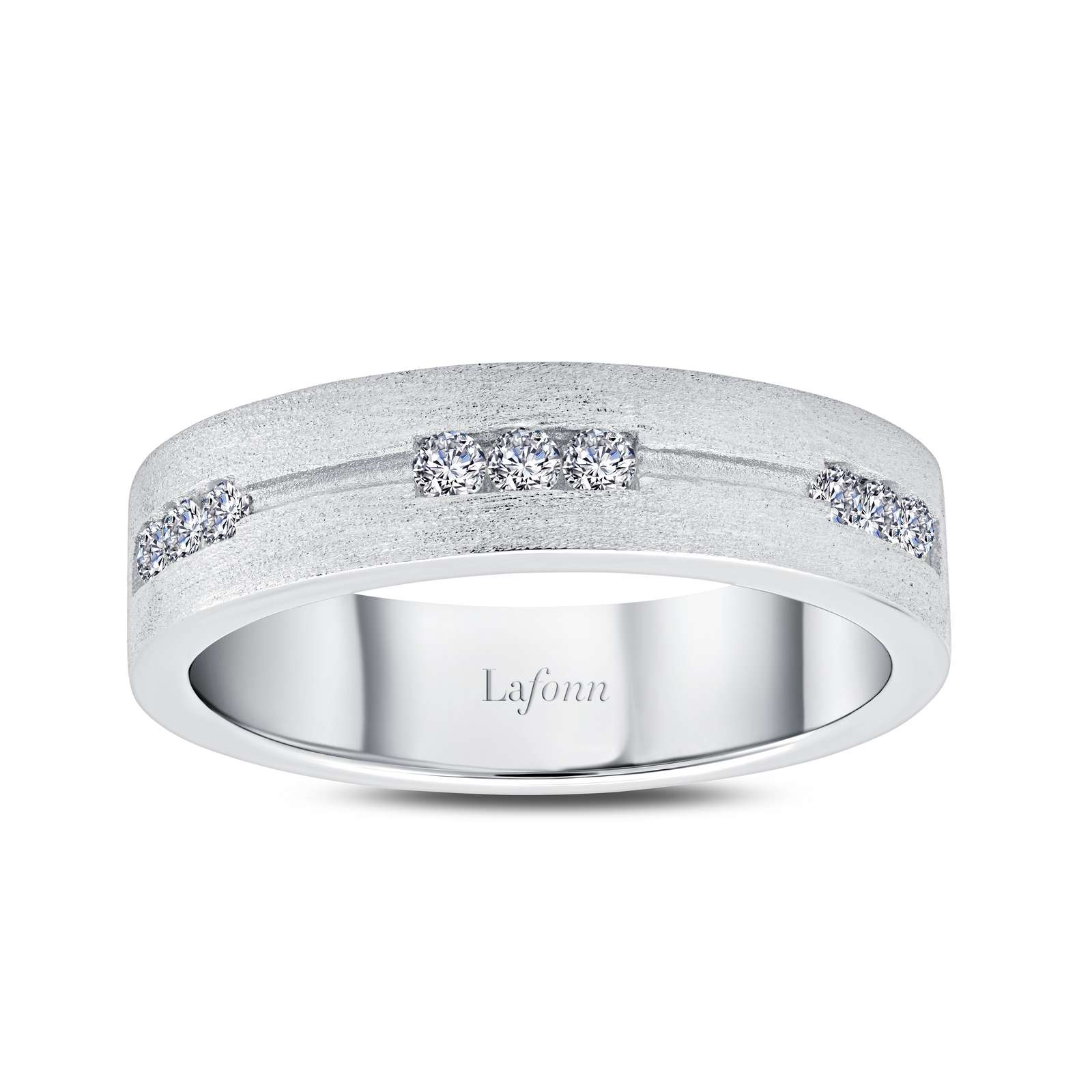 Men's Simulated Diamond Platinum Bonded Ring Armentor Jewelers New Iberia, LA