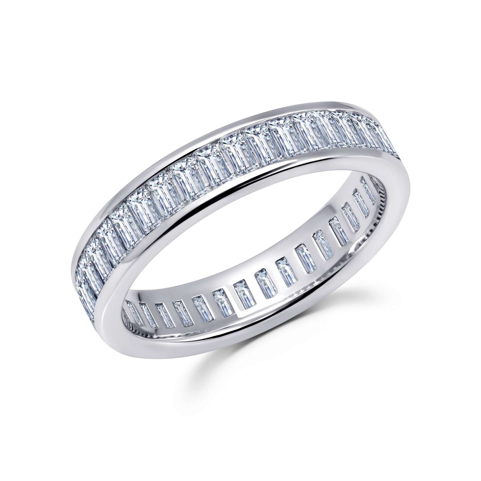 Classic Simulated Diamond Platinum Bonded Ring Armentor Jewelers New Iberia, LA
