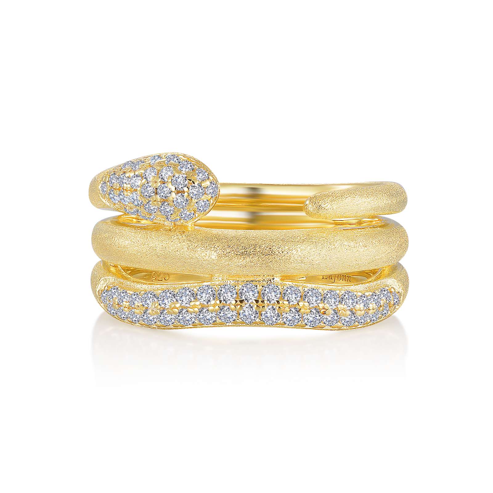 Lafonn Gold Club Simulated Diamond Gold Ring Wesche Jewelers Melbourne, FL