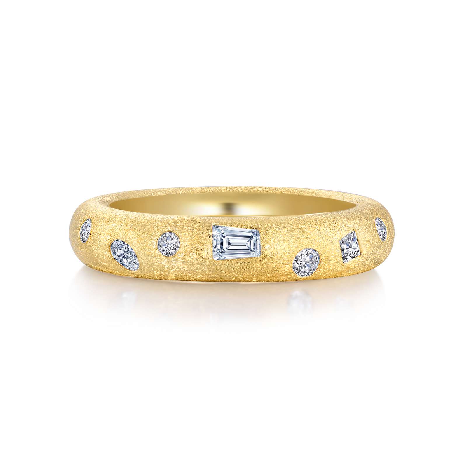 Lafonn Gold Club Simulated Diamond Gold Ring Jacqueline's Fine Jewelry Morgantown, WV