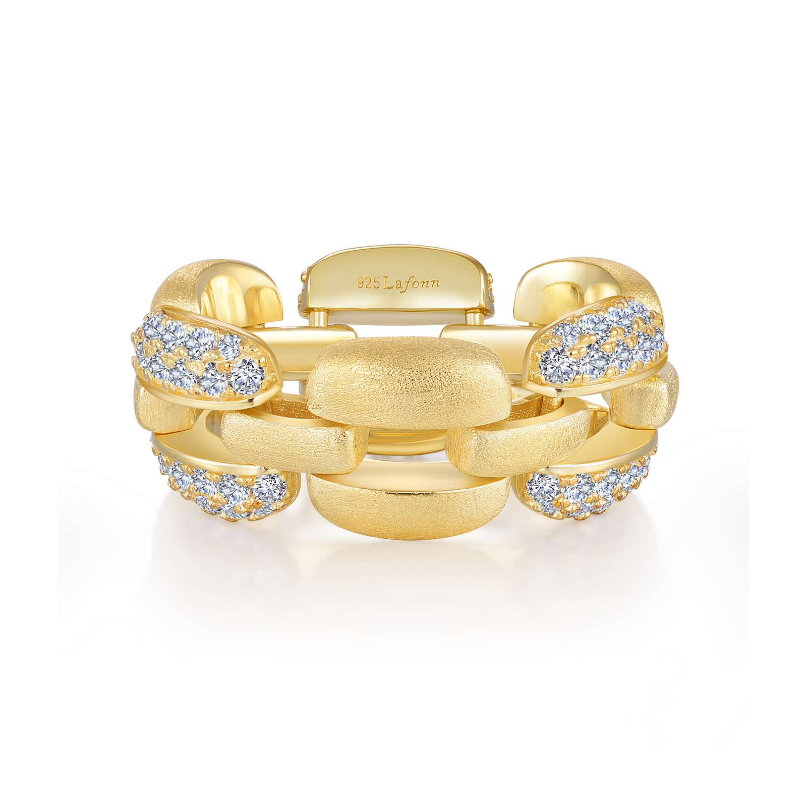 Lafonn Gold Club Simulated Diamond Gold Ring Mendham Jewelers Mendham, NJ