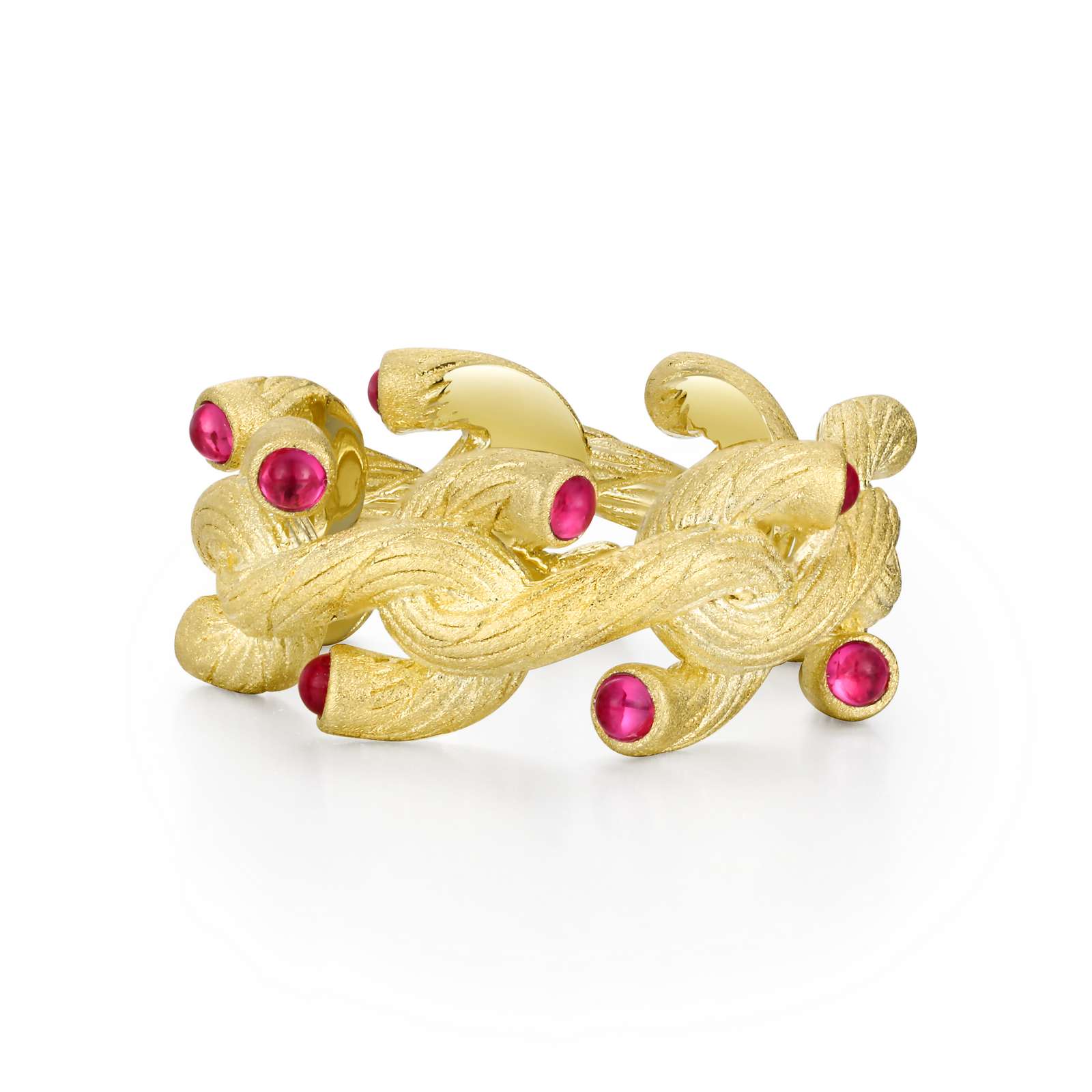 Lafonn Gold Club Synthetic Ruby Gold Ring Wood's Jewelers Mt. Pleasant, PA