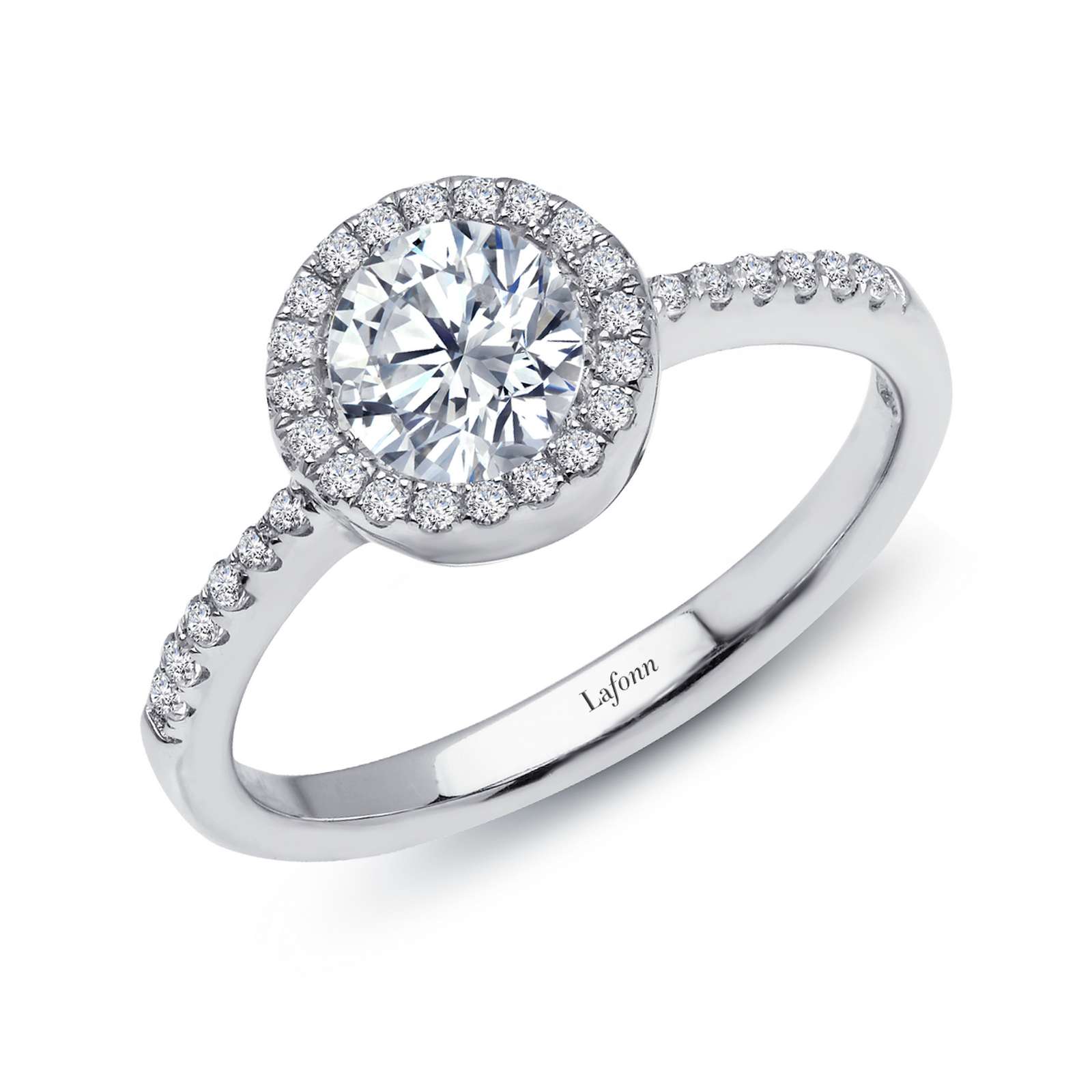 Classic Simulated Diamond Platinum Bonded Ring Gala Jewelers Inc. White Oak, PA