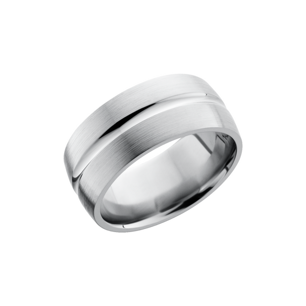 Titanium 10mm domed band with a concave center Toner Jewelers Overland Park, KS