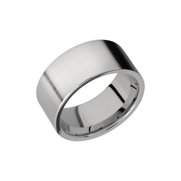 Titanium 10mm flat band with slightly rounded edges Cozzi Jewelers Newtown Square, PA
