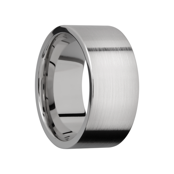 Titanium 10mm flat band with slightly rounded edges Image 2 Cozzi Jewelers Newtown Square, PA