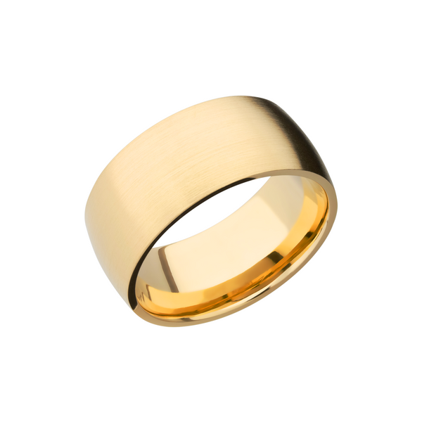 14K Yellow gold 10mm domed band H. Brandt Jewelers Natick, MA
