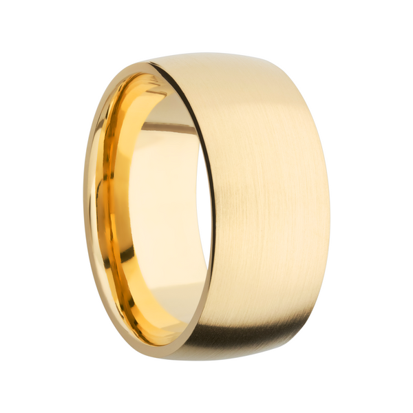 14K Yellow gold 10mm domed band Image 2 Cellini Design Jewelers Orange, CT