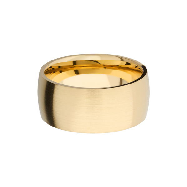 14K Yellow gold 10mm domed band Image 3 Raleigh Diamond Fine Jewelry Raleigh, NC