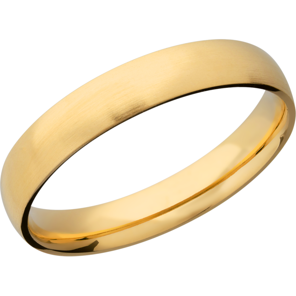 14K Yellow gold 4mm domed band Crown Jewelers Augusta, GA