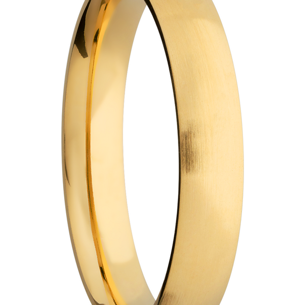 14K Yellow gold 4mm domed band Image 2 Saxons Fine Jewelers Bend, OR