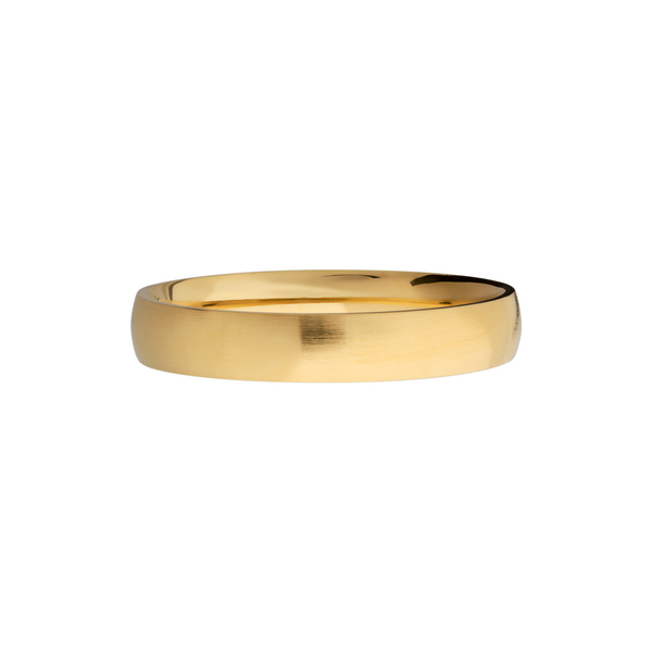 14K Yellow gold 4mm domed band Image 3 Gala Jewelers Inc. White Oak, PA
