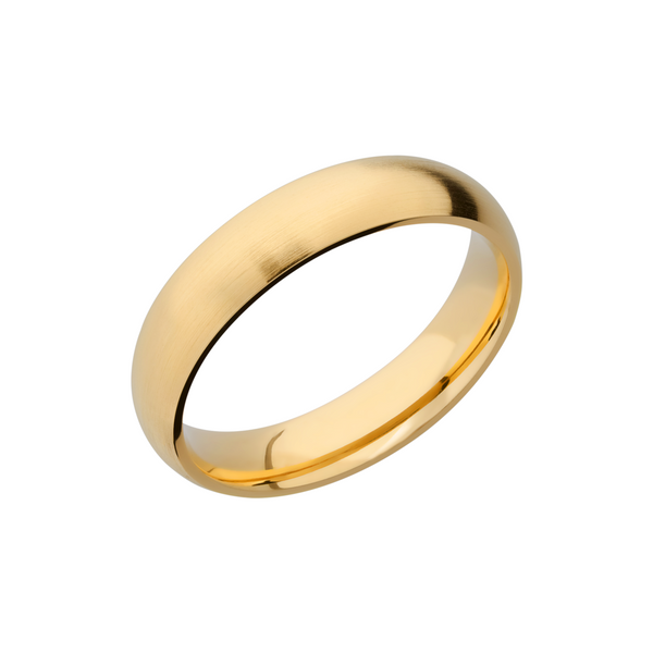14K Yellow gold 5mm domed band Mead Jewelers Enid, OK