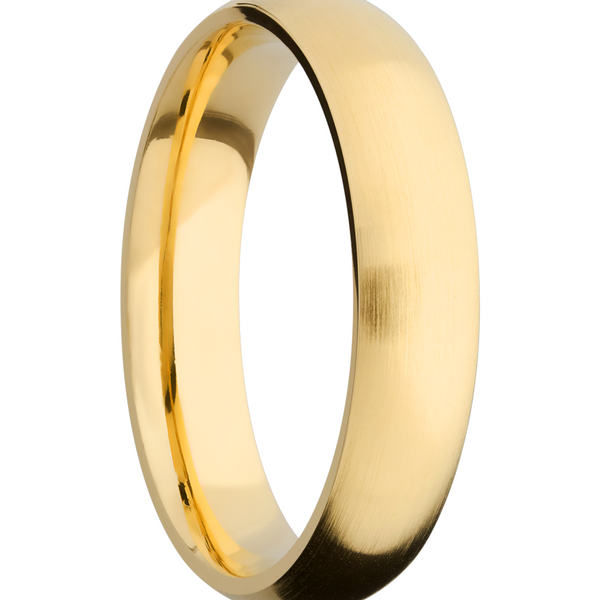 14K Yellow gold 5mm domed band Image 2 Raleigh Diamond Fine Jewelry Raleigh, NC