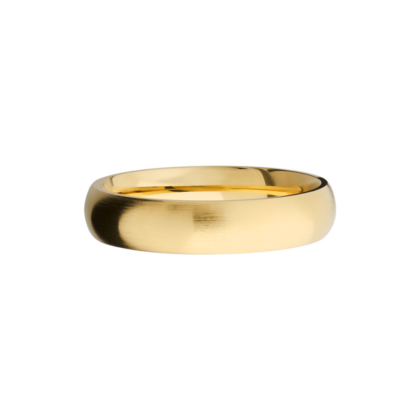 14K Yellow gold 5mm domed band Image 3 The Jewelry Source El Segundo, CA
