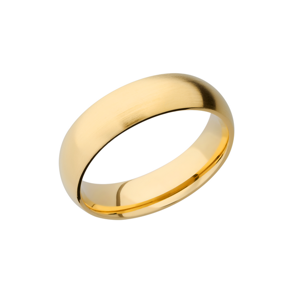 14K Yellow gold 6mm domed band Trinity Jewelers  Pittsburgh, PA