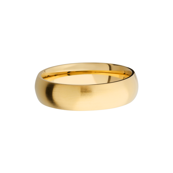 14K Yellow gold 6mm domed band Image 3 Cozzi Jewelers Newtown Square, PA
