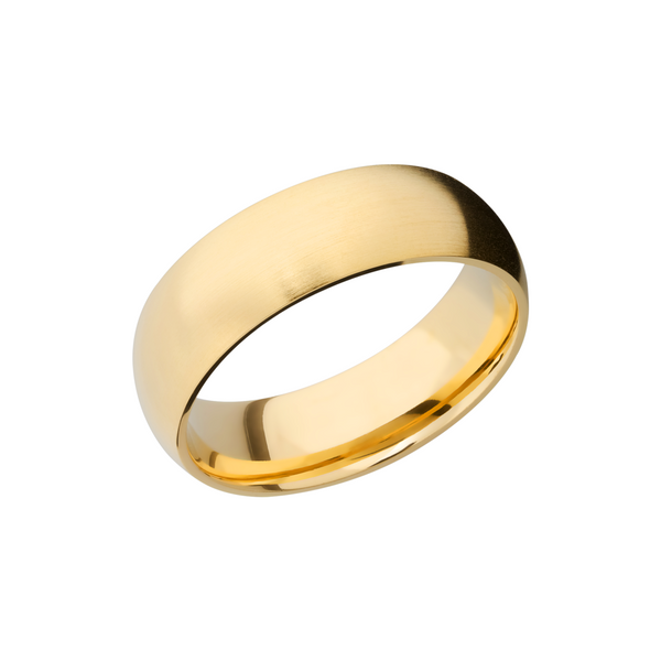 14K Yellow gold 7mm domed band Cozzi Jewelers Newtown Square, PA