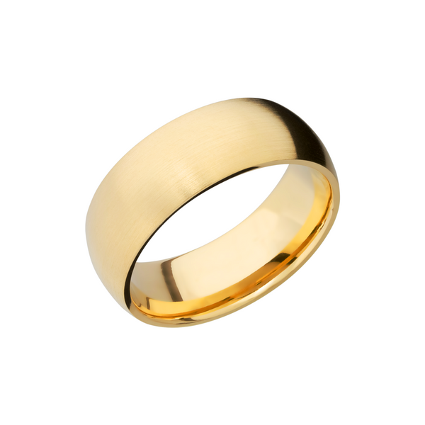 14K Yellow gold 8mm domed band Saxons Fine Jewelers Bend, OR