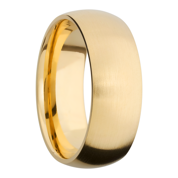 14K Yellow gold 8mm domed band Image 2 Raleigh Diamond Fine Jewelry Raleigh, NC