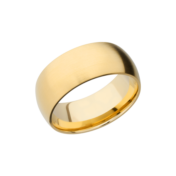 14K Yellow gold 9mm domed band Jimmy Smith Jewelers Decatur, AL