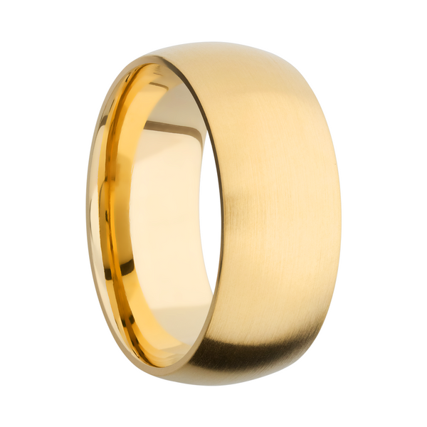 14K Yellow gold 9mm domed band Image 2 Raleigh Diamond Fine Jewelry Raleigh, NC