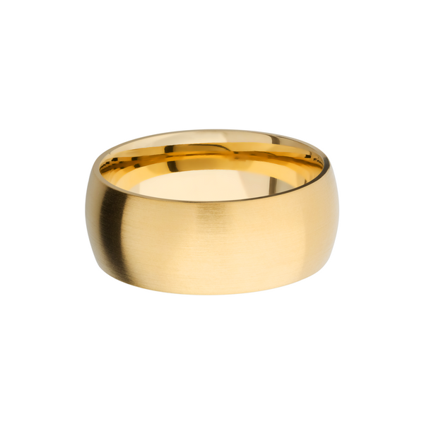 14K Yellow gold 9mm domed band Image 3 Raleigh Diamond Fine Jewelry Raleigh, NC