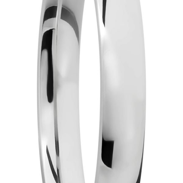Titanium 3mm domed band Image 2 Cozzi Jewelers Newtown Square, PA