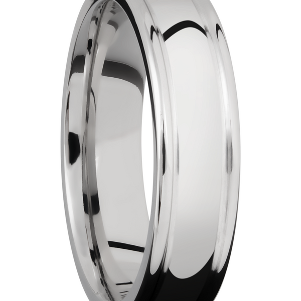 Titanium 6mm domed band with rounded edges Image 2 Cozzi Jewelers Newtown Square, PA
