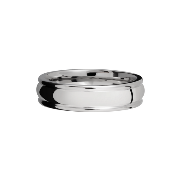 Titanium 6mm domed band with rounded edges Image 3 Toner Jewelers Overland Park, KS