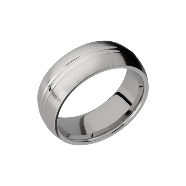 Titanium 8mm domed band Cozzi Jewelers Newtown Square, PA