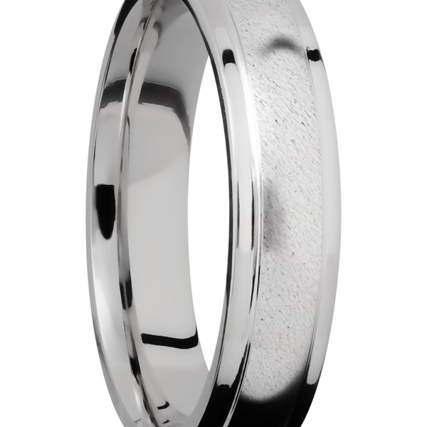 Cobalt chrome 4mm Domed Band with Grooved Edges Image 2 Cozzi Jewelers Newtown Square, PA