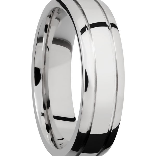 Cobalt chrome 6mm domed band Image 2 Cozzi Jewelers Newtown Square, PA