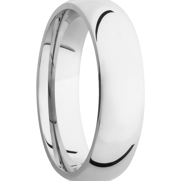 Cobalt chrome 6mm domed band with laser-carved roman numerals Image 2 Cozzi Jewelers Newtown Square, PA