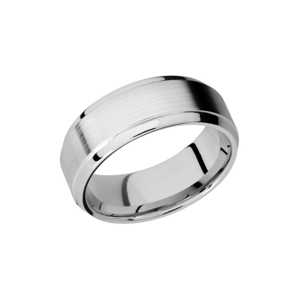 Cobalt Chrome 8mm beveled band with a stepped edge Cozzi Jewelers Newtown Square, PA