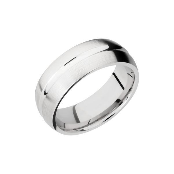 Cobalt chrome 8mm domed band with a concave center Toner Jewelers Overland Park, KS
