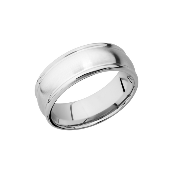 Cobalt chrome 8mm domed band with rounded edges Quality Gem LLC Bethel, CT