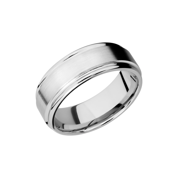 Cobalt Chrome 8mm flat band with rounded edges Cozzi Jewelers Newtown Square, PA