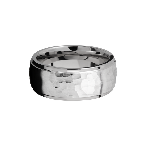 Cobalt chrome 9mm domed band with grooved edges Image 3 Cozzi Jewelers Newtown Square, PA