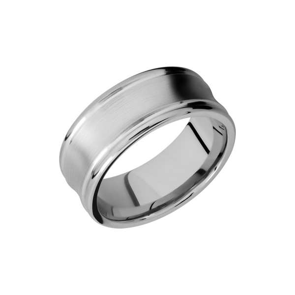 Cobalt Chrome 9mm concave band with rounded edges Toner Jewelers Overland Park, KS