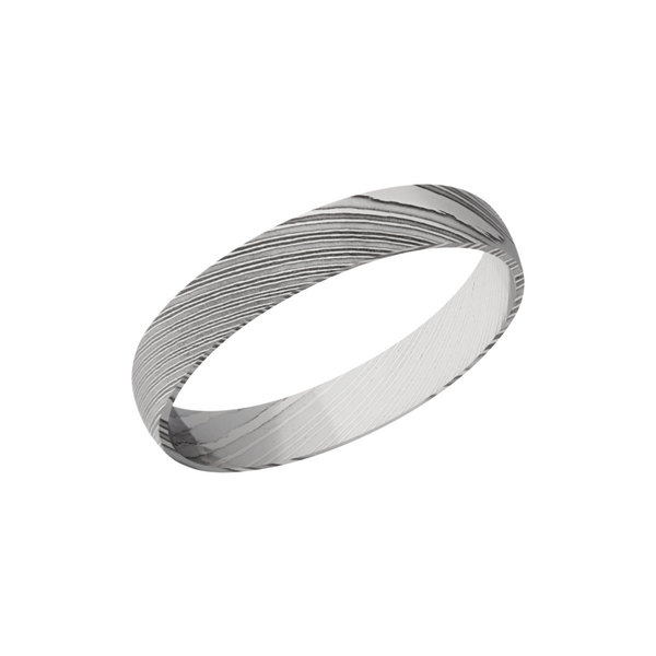 Handmade 4mm Damascus steel domed band Cozzi Jewelers Newtown Square, PA