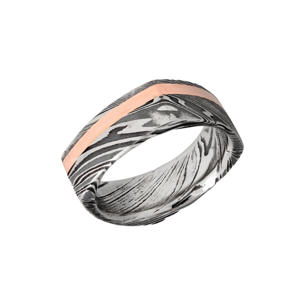 Damascus Steel & Precious Metal Wedding Band Cellini Design Jewelers Orange, CT