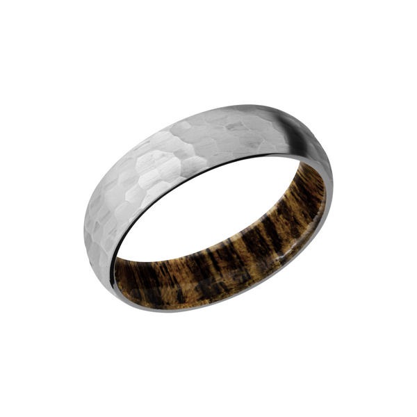 Titanium 6mm domed band with a sleeve of Bocote hardwood Cozzi Jewelers Newtown Square, PA