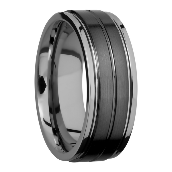 Ceramic and Tungsten Band Image 2 Cozzi Jewelers Newtown Square, PA
