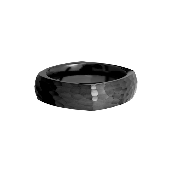 Zirconium 7mm domed square band Image 3 Cozzi Jewelers Newtown Square, PA