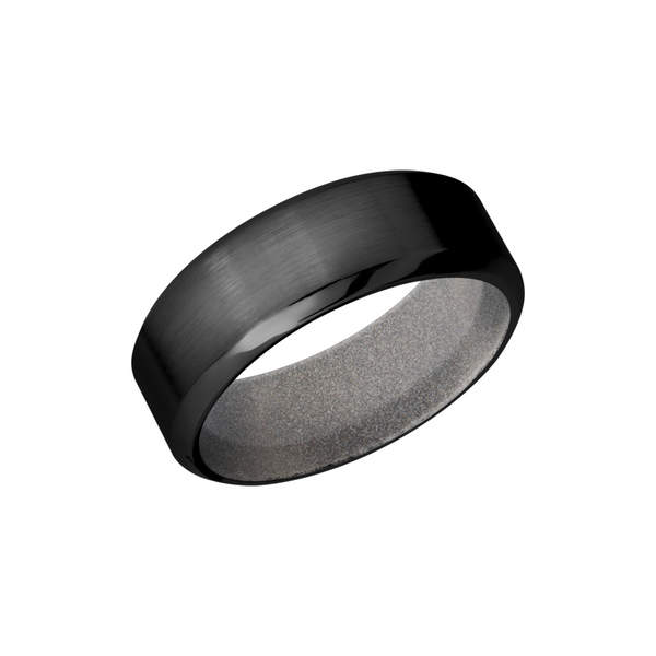 Zirconium 8mm band with a Bright Nickel Cerakote sleeve Cozzi Jewelers Newtown Square, PA