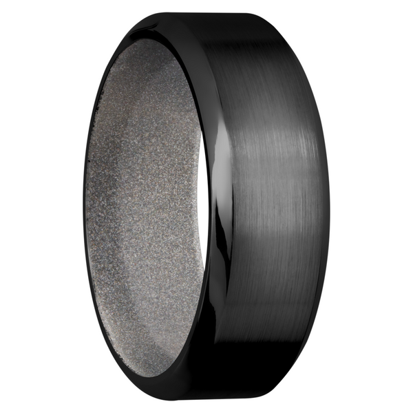 Zirconium 8mm band with a Bright Nickel Cerakote sleeve Image 2 Cozzi Jewelers Newtown Square, PA